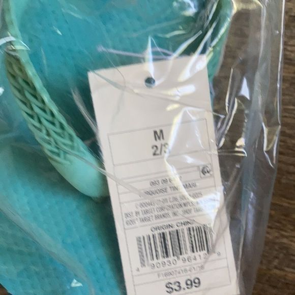 🆕 Cat & Jack Flip Flops 2 Pair Size Medium New - Picture 2 of 3